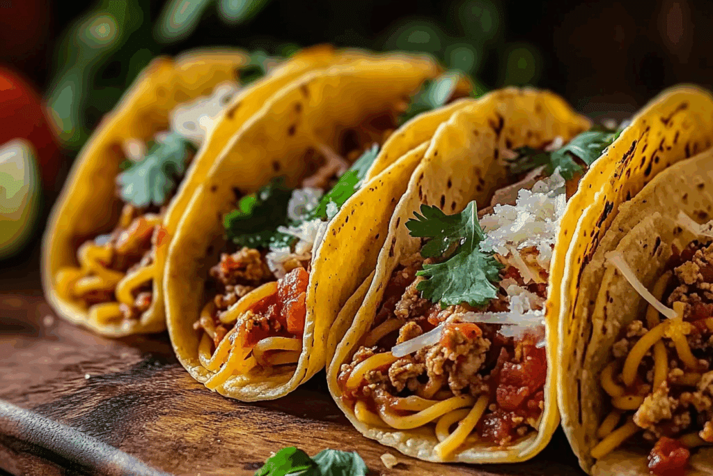 Spaghetti Tacos