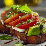 Avocado Caprese Toast