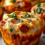 Pizza Cupcakes Bite-Sized, Cheesy, and Packed with Flavor!