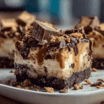 Reeses Butterfinger Cheesecake Bars