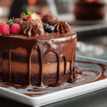 Triple Chocolate Drip Cake with Truffles & Ganache Drip