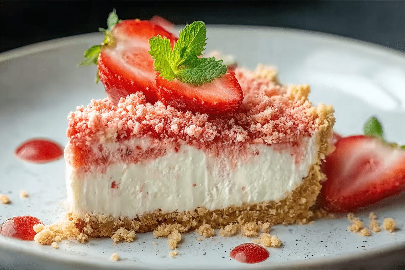 Strawberry Crunch Cheesecake
