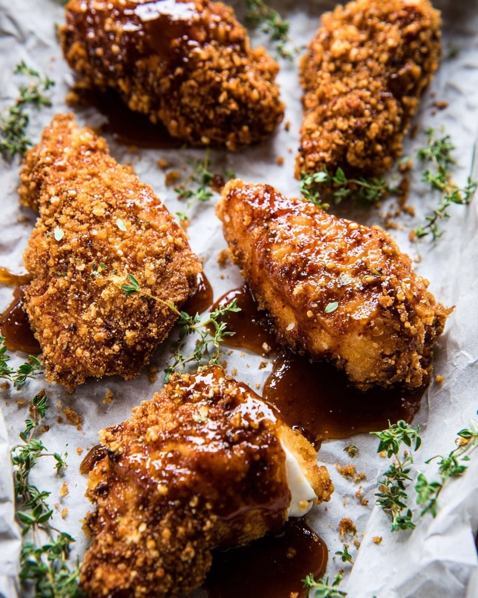 Oven Fried Southern Hot Honey Chicken Recipe - Recipe Image