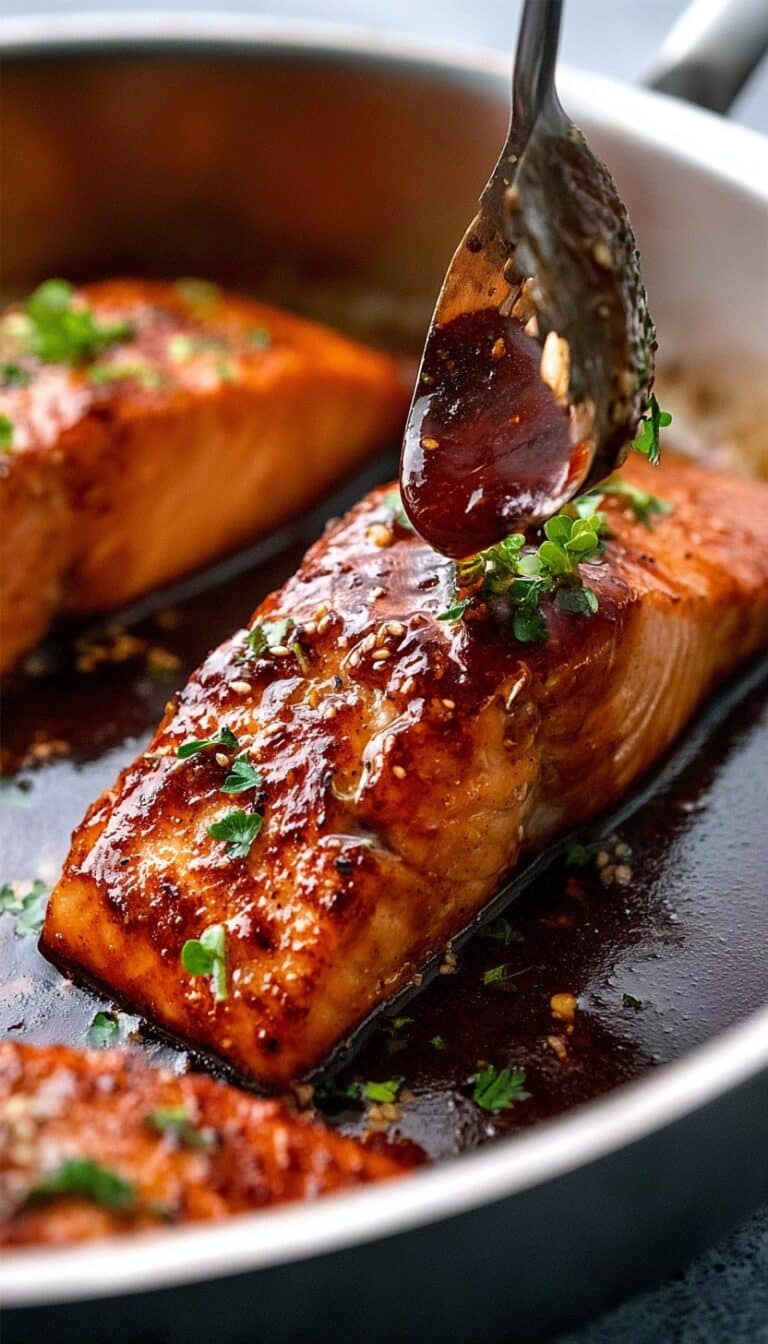 Honey Garlic Glazed Salmon Recipe