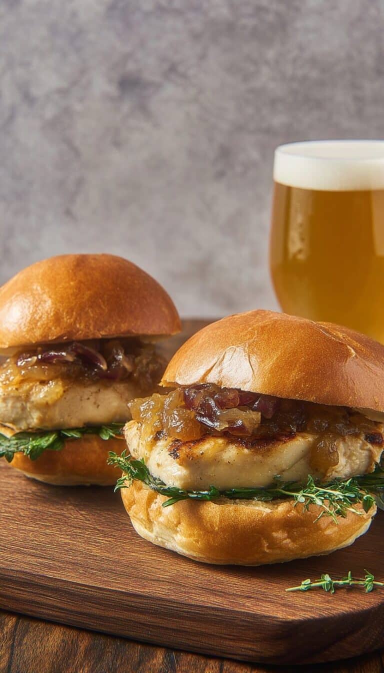 Grilled Chicken Sandwich with Caramelized Onion Jam Recipe
