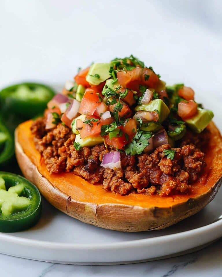 Easy Taco Stuffed Sweet Potatoes Recipe