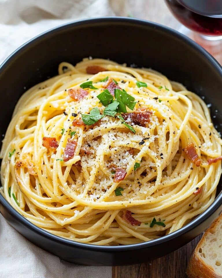 Classic Bacon Carbonara Pasta (Quick & Easy) Recipe