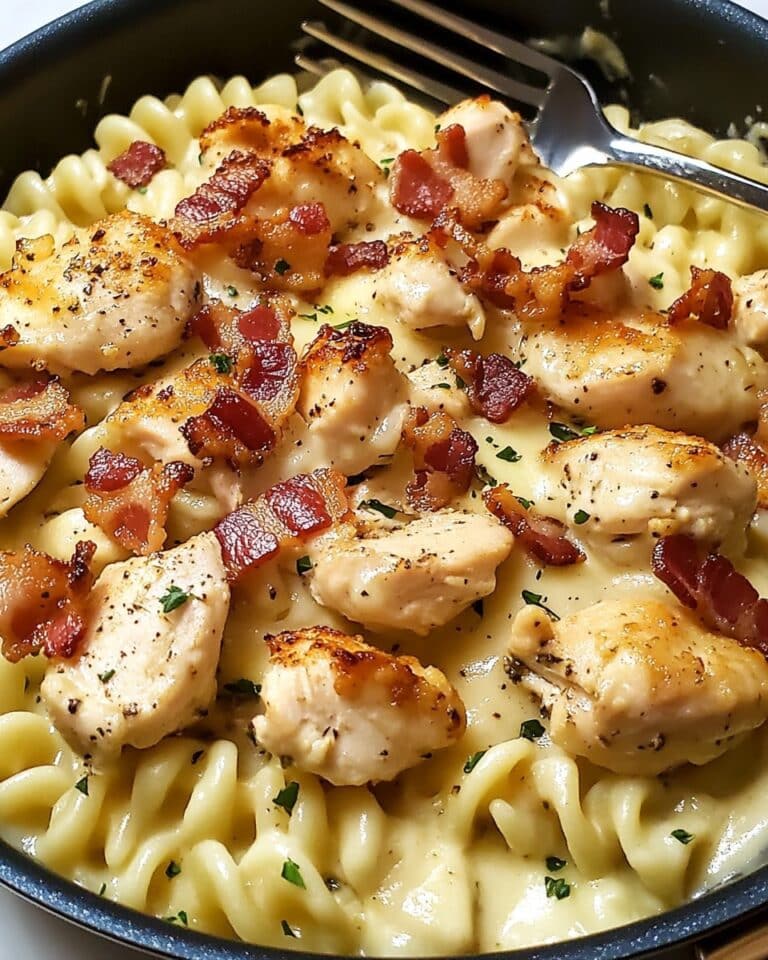 Creamy Chicken Bacon Ranch Pasta Recipe