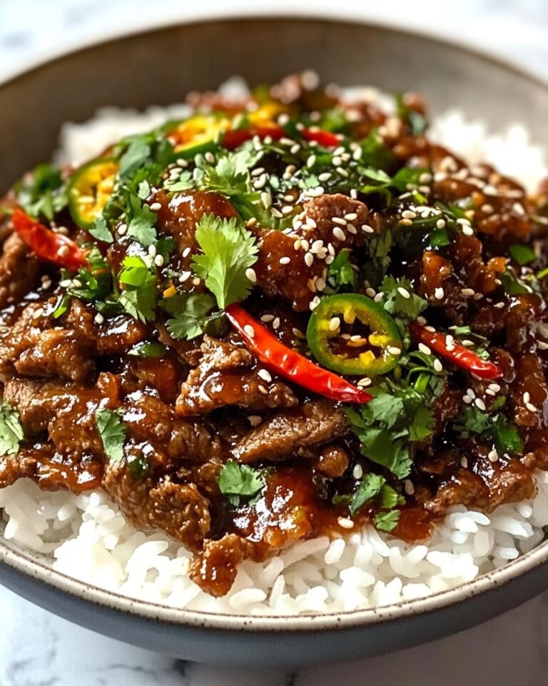 Crispy Chilli Beef Rice Recipe
