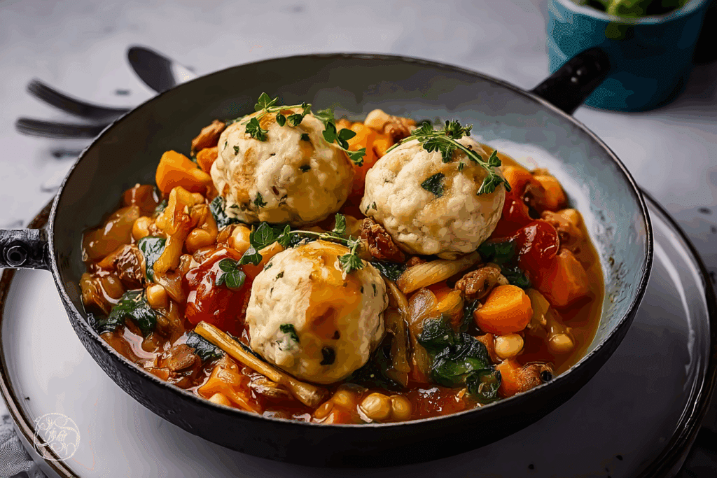 A Vegetable Stew with Cheesy Dumplings for Our Chilly Highveld Weather