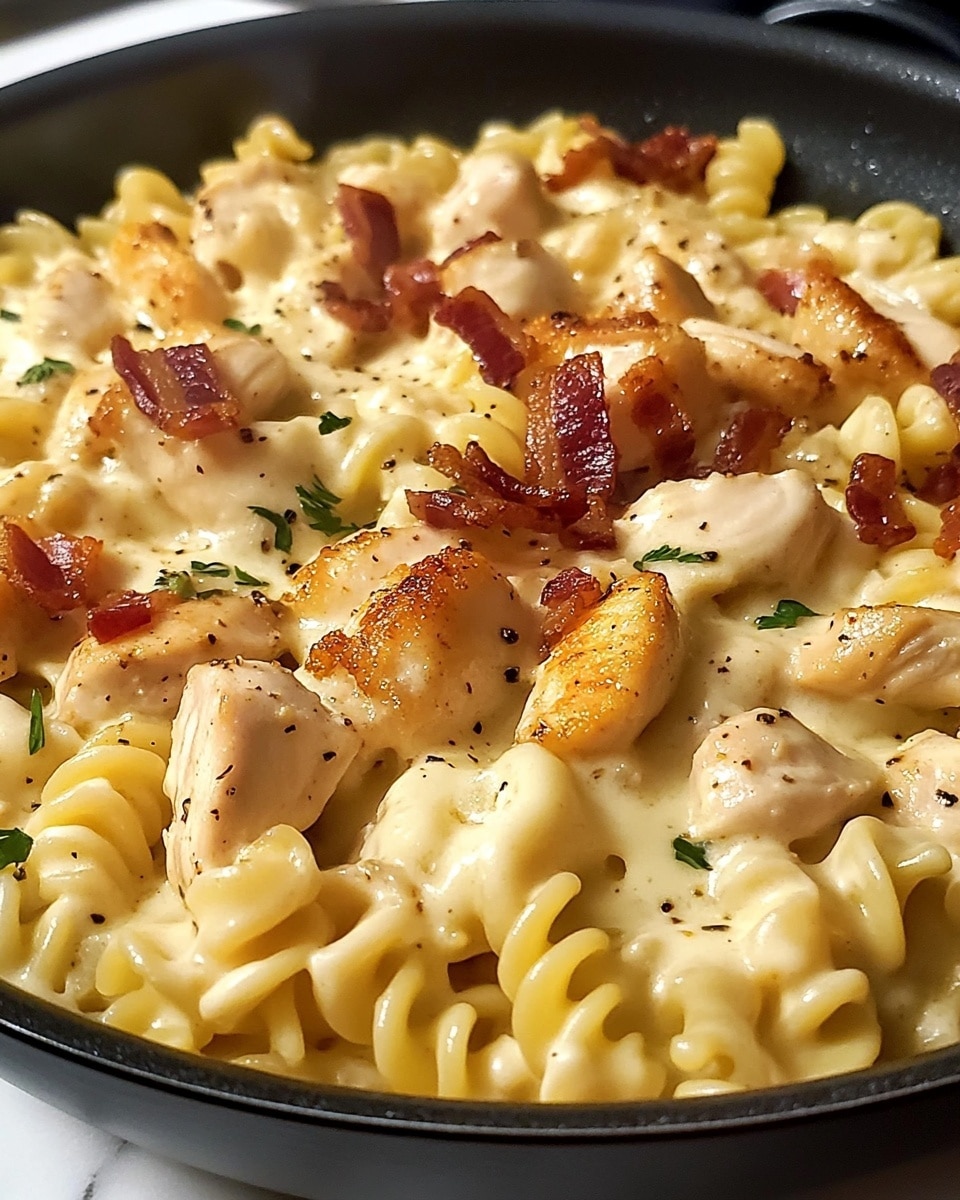Creamy Chicken Bacon Ranch Mac and Cheese Recipe - Recipe Image