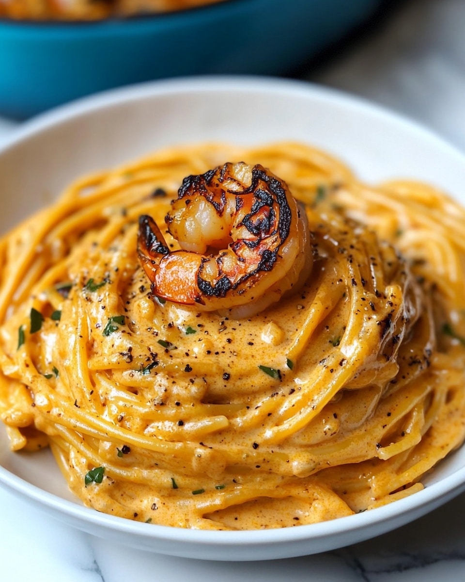 Easy Creamy Shrimp Linguine Recipe (with Garlic) Recipe - Recipe Image