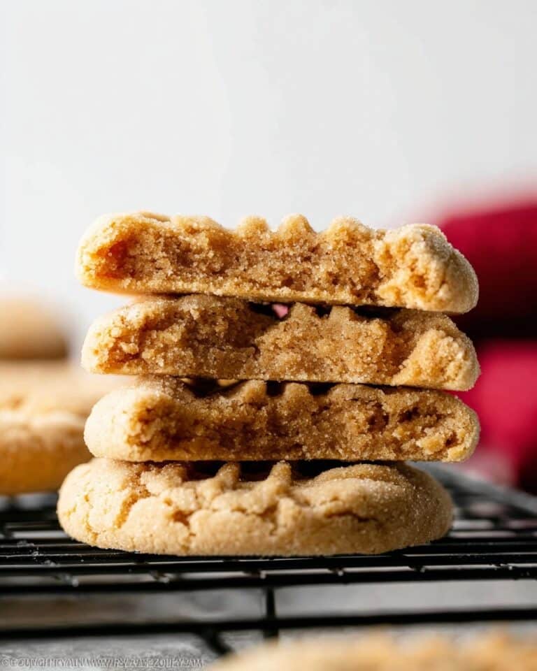 Soft & Thick Peanut Butter Cookies Recipe