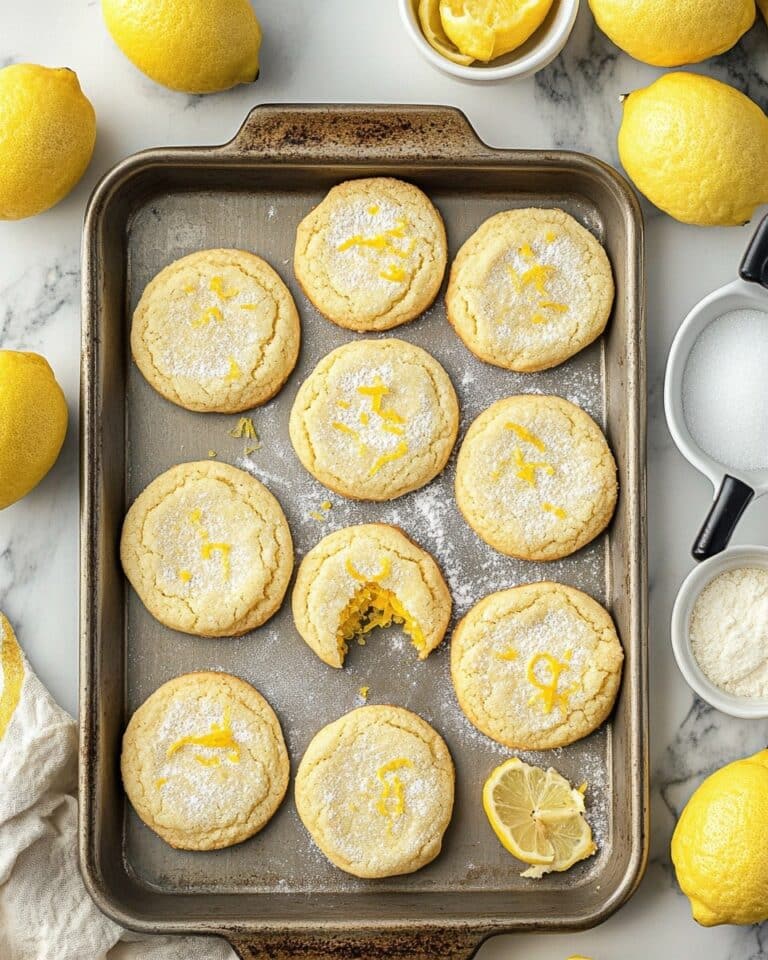 Soft & Chewy Lemon Cookies Recipe