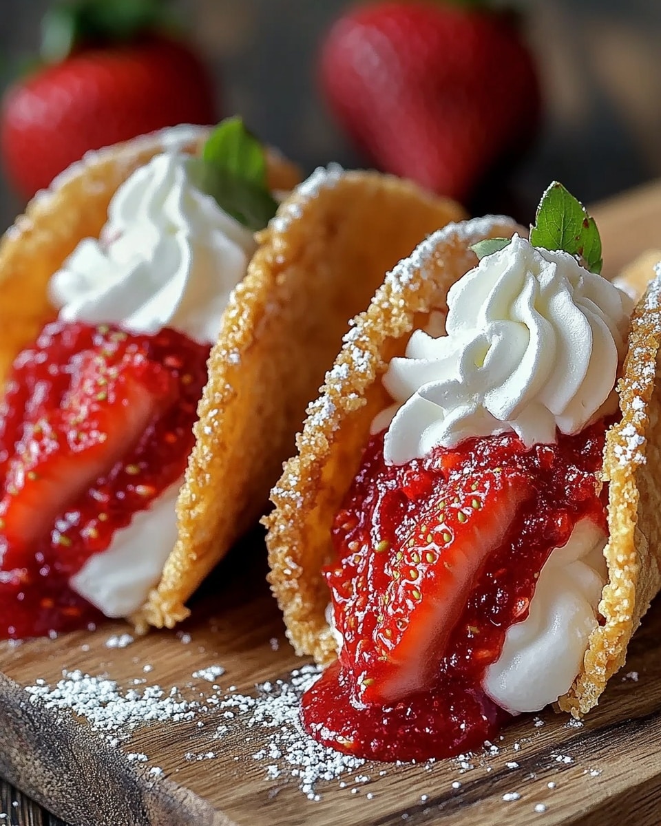 Strawberry Crunch Cheesecake Tacos Recipe - Recipe Image