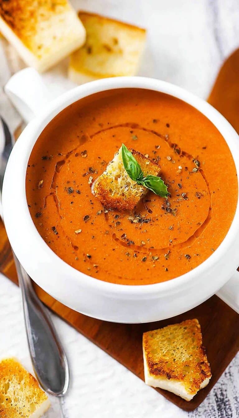 Roasted Tomato Basil Soup Recipe