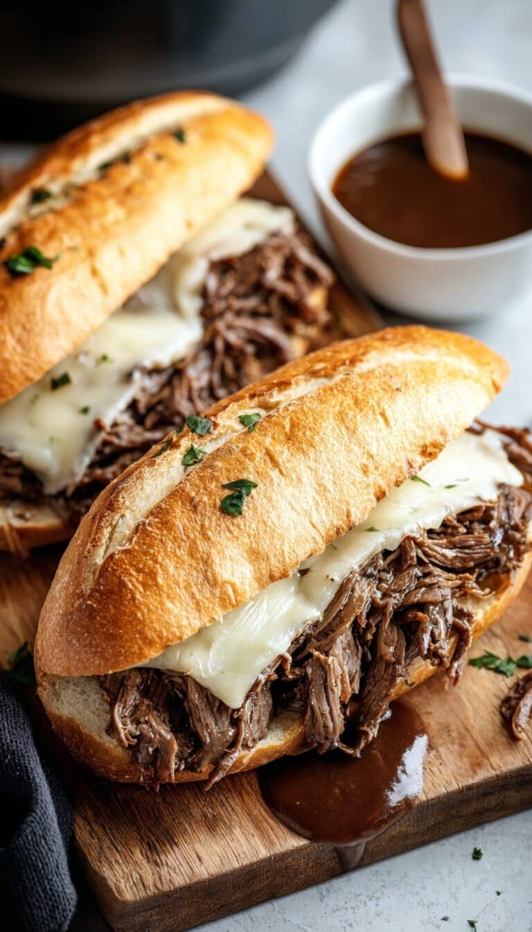 Slow Cooker French Dip Sandwiches Recipe