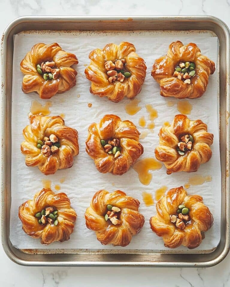 Apple Puff Pastry “Doughnuts” with Caramel and Optional Toppings Recipe