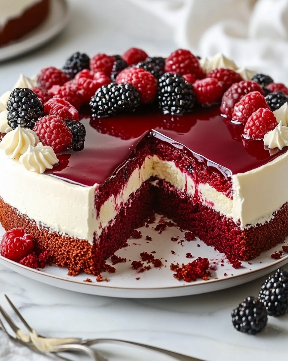 Red Velvet Cheesecake Bliss Recipe - Recipe Image