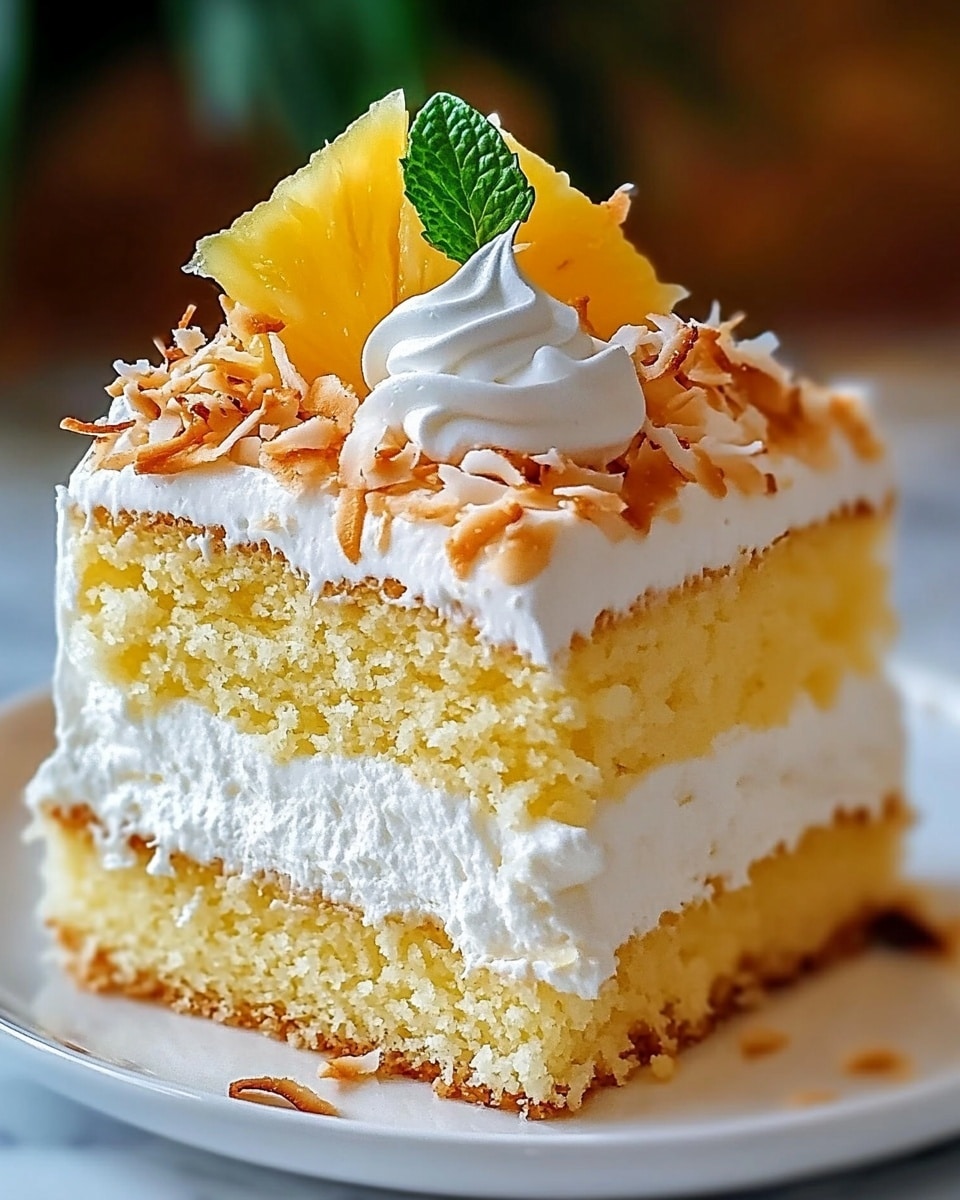 Pineapple Coconut Dream Cake Recipe - Recipe Image