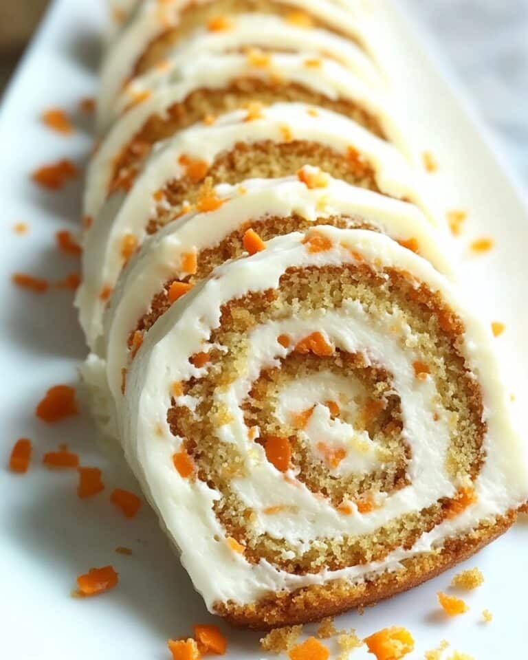 Carrot Cake Roll with Cream Cheese Frosting Recipe