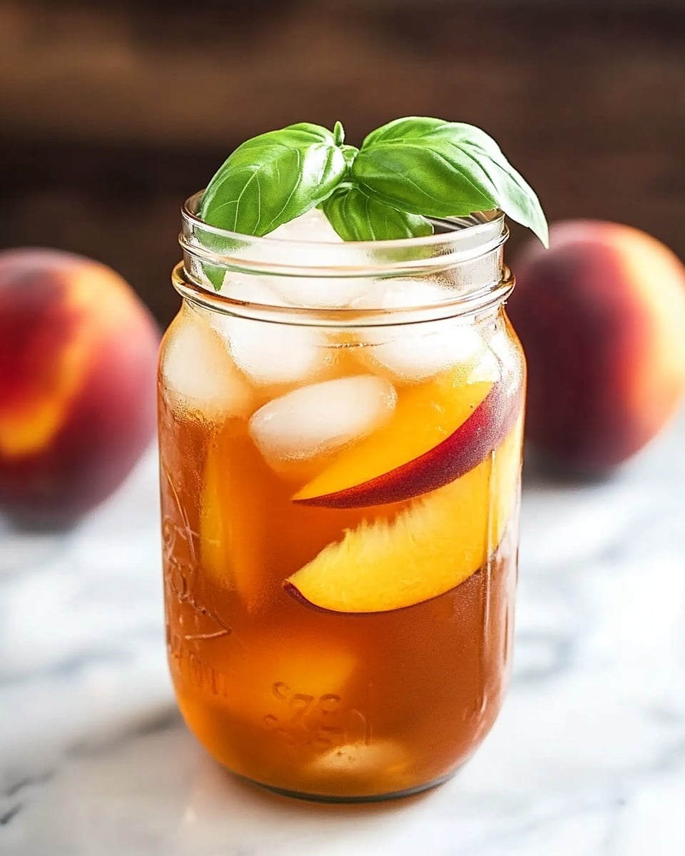 Southern Peach Iced Tea Recipe - Recipe Image
