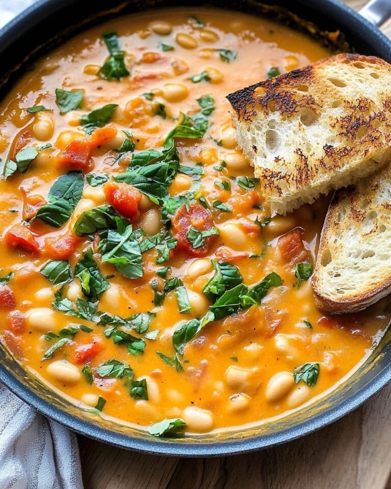 Creamy Tomato White Bean Stew Recipe