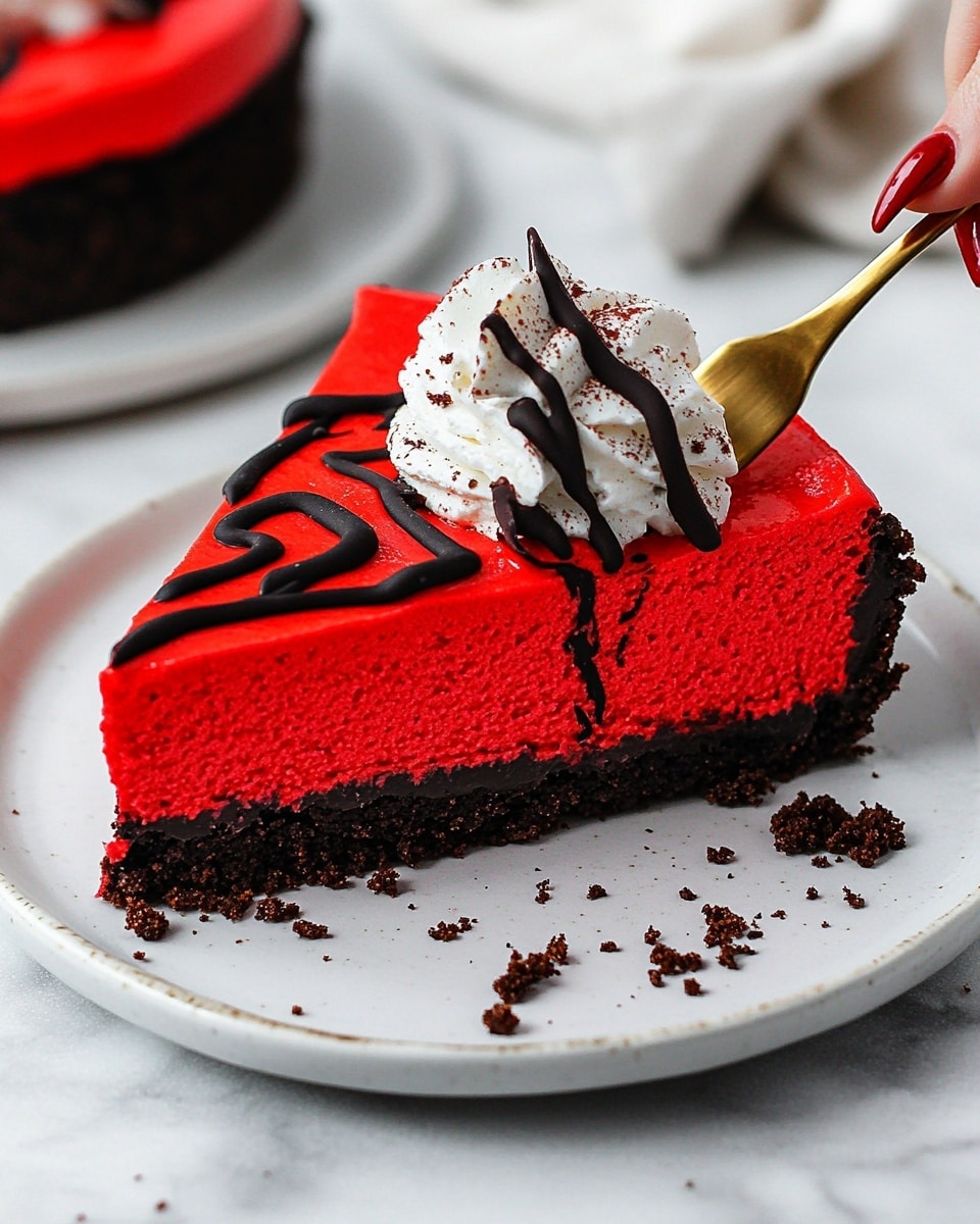 Red Velvet Oreo Cheesecake Recipe - Recipe Image