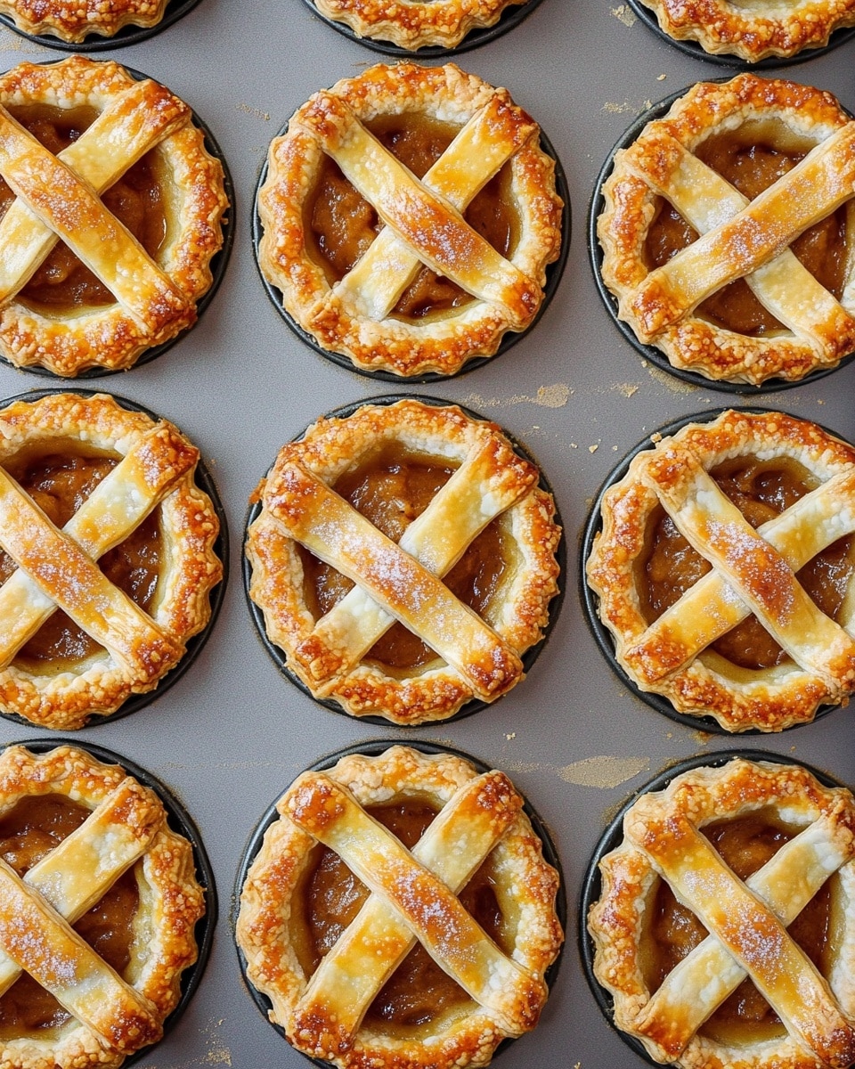 Muffin Tin Mini Apple Pies with Rosemary Flaky Crust Recipe - Recipe Image