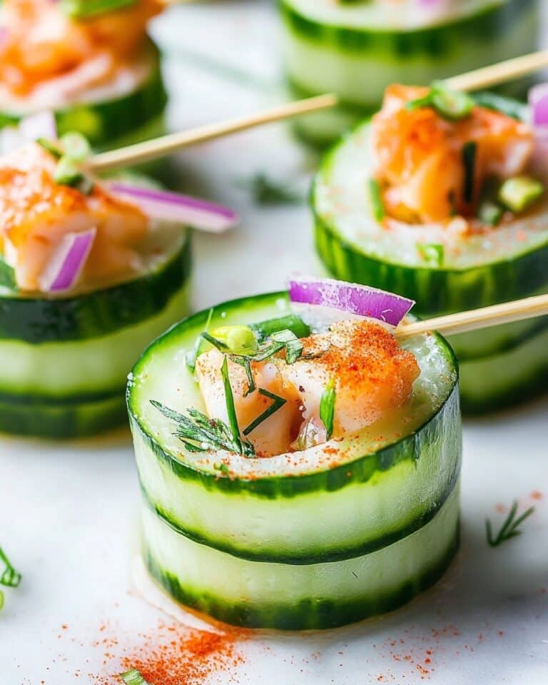 Buffalo Chicken Cucumber Rolls Recipe