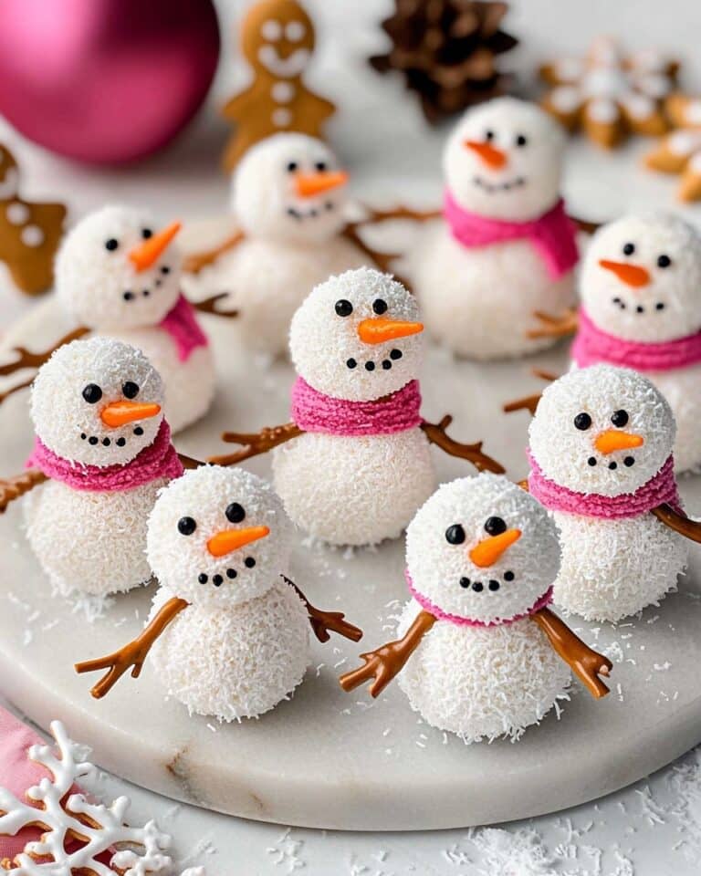 Snowman Coconut Truffles Recipe