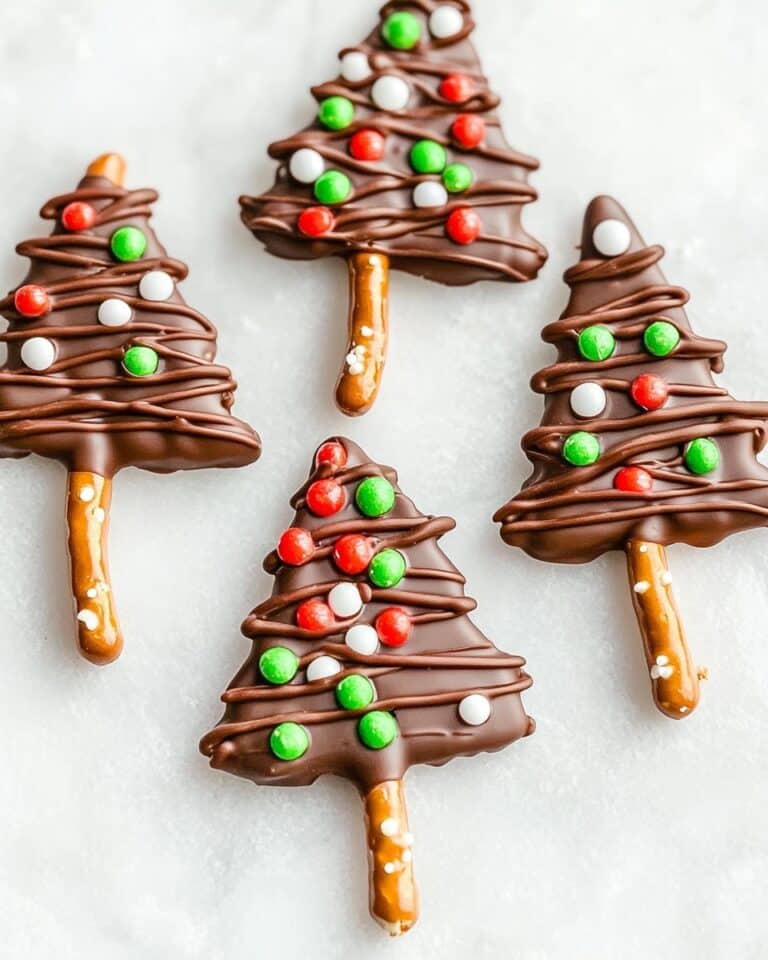 Dark Chocolate Christmas Trees Recipe
