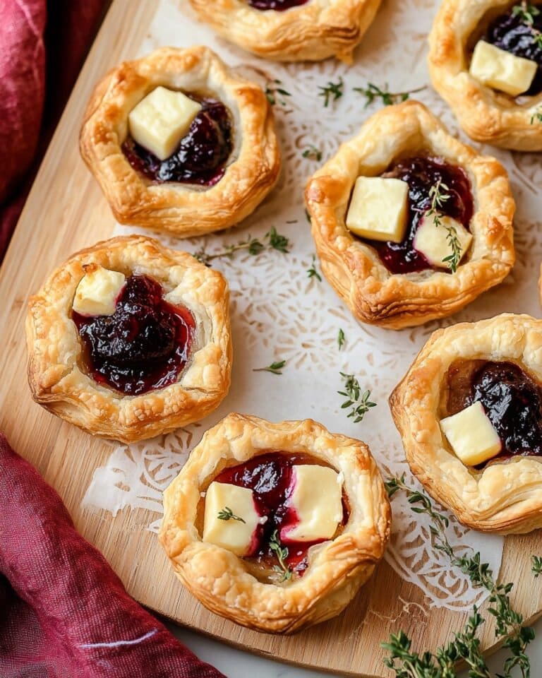 Goat Cheese and Jam Puff Pastry Bites Recipe