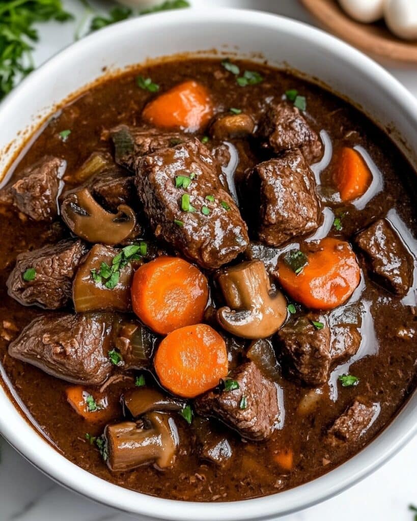 Slow Cooker Beef Bourguignon Recipe