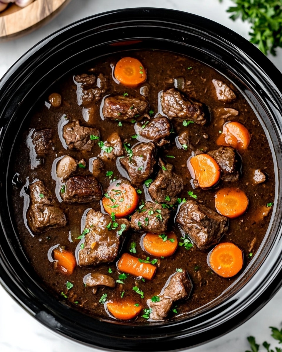 Slow Cooker Beef Bourguignon Recipe - Recipe Image