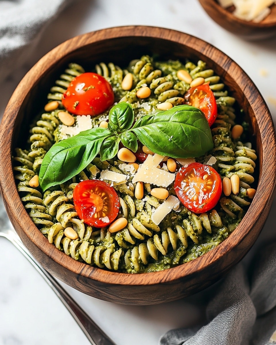 5 Ingredient Pesto Pasta Salad Recipe - Recipe Image