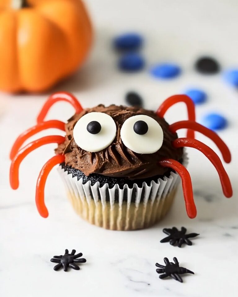 Easy Halloween Cupcakes with Spider, Worm, and Graveyard Decorations Recipe