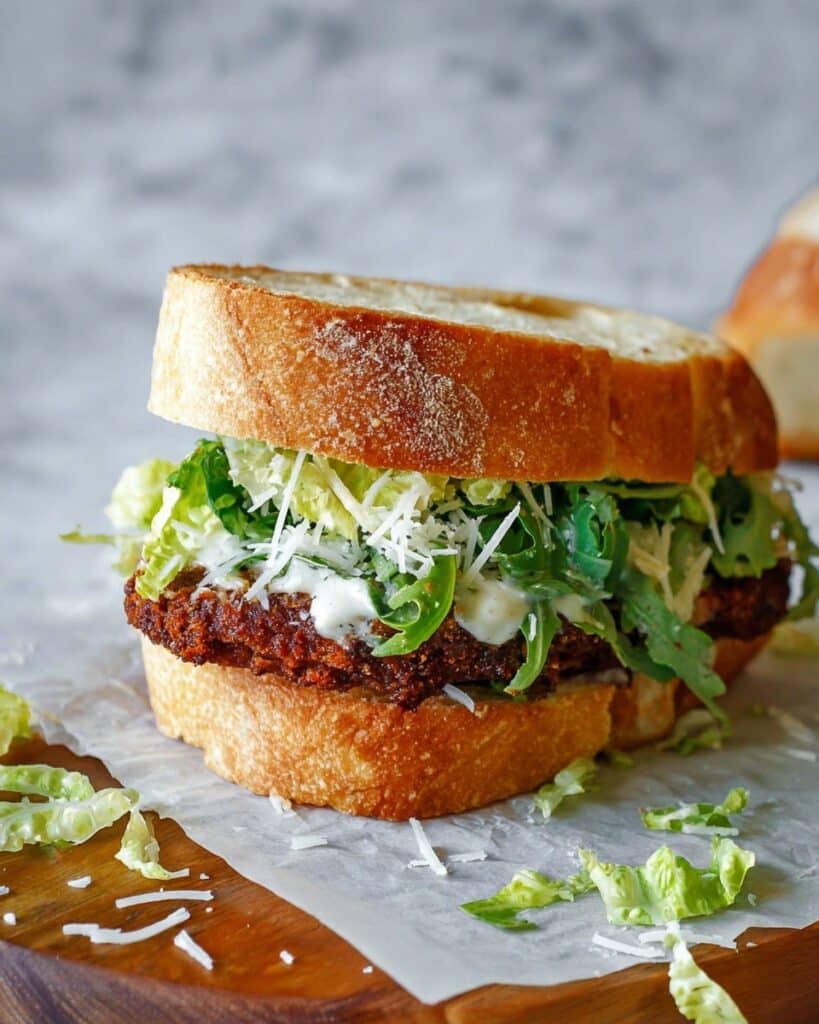 Easy Crispy Chicken Caesar Sandwich Recipe