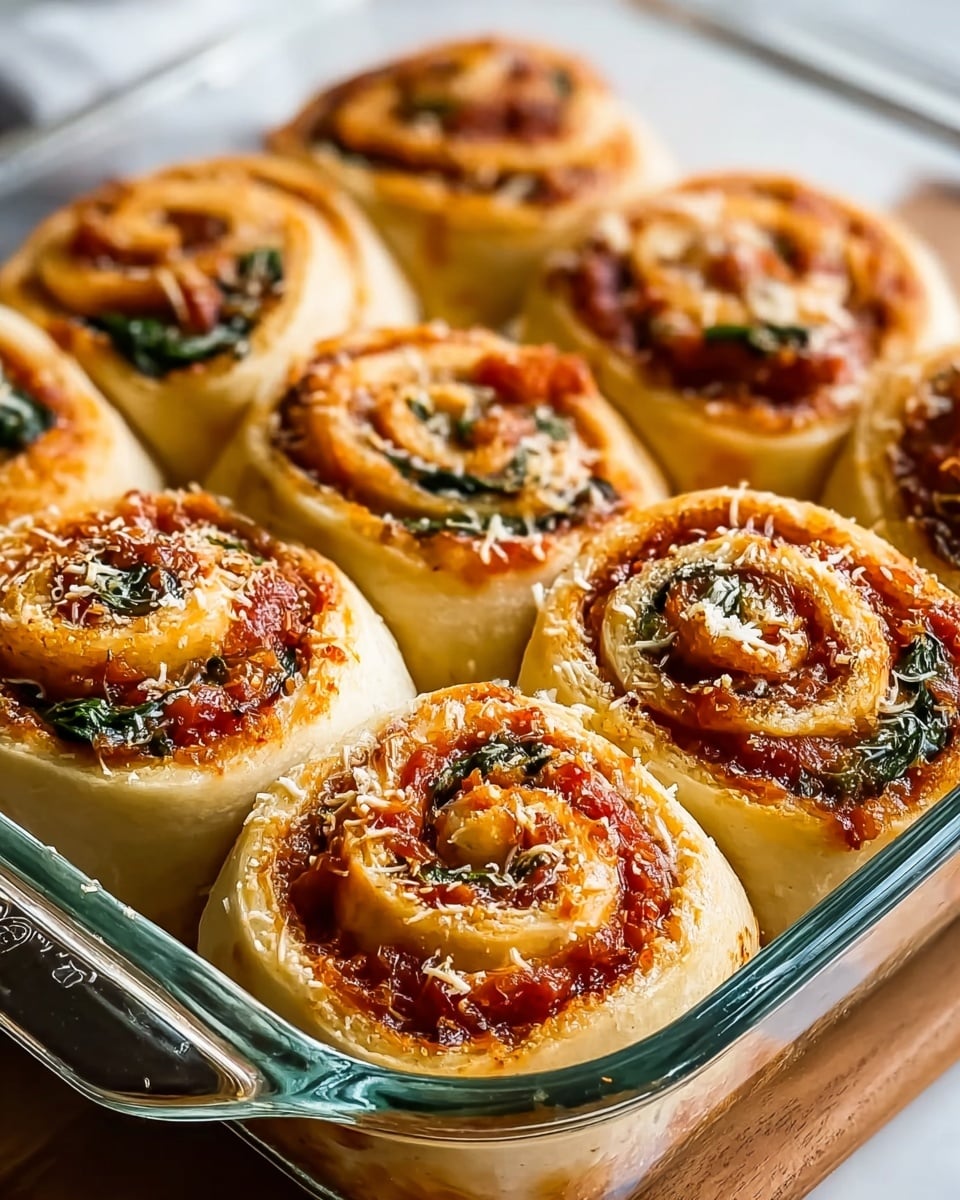 Vegan Caramelized Onion & Spinach Pizza Rolls Recipe - Recipe Image