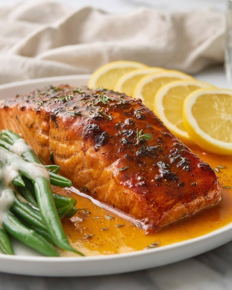 Baked Honey Mustard Salmon Recipe