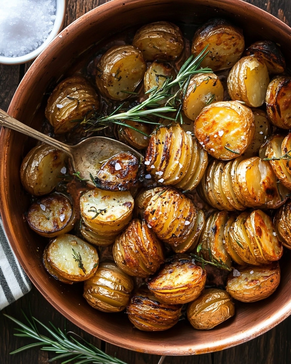 Crispy Rosemary Butter Roasted Potatoes Recipe - Recipe Image
