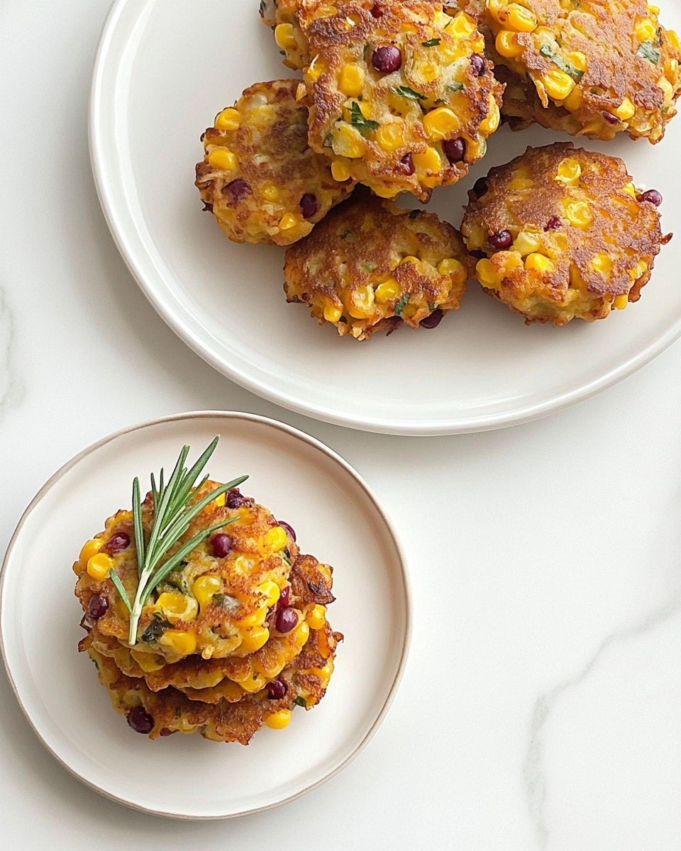 Cranberry & Rosemary Corn Fritters Recipe - Recipe Image