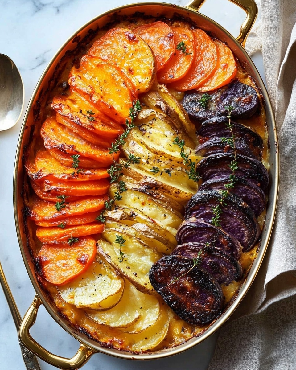 Cheesy Root Vegetable Gratin Recipe