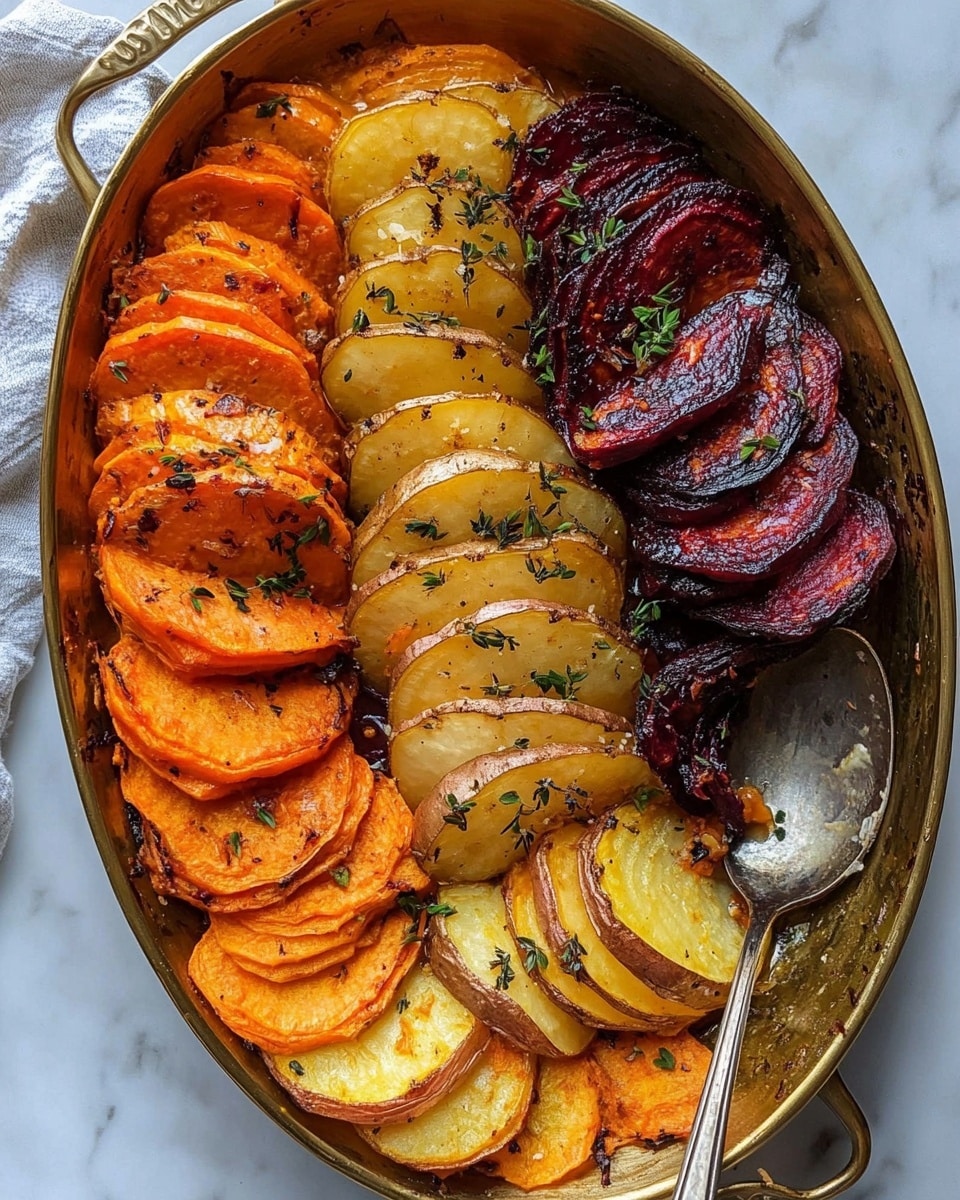 Cheesy Root Vegetable Gratin Recipe - Recipe Image