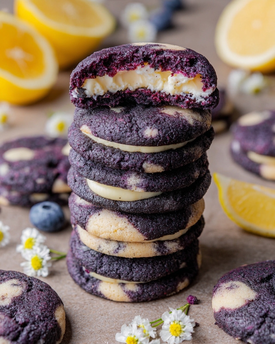 Lemon Blueberry Cheesecake Cookies with Bursting Berries Recipe - Recipe Image