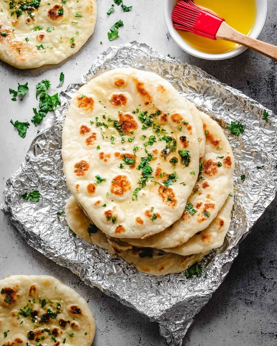 Easy Garlic Pita Bread from Scratch Recipe - Recipe Image