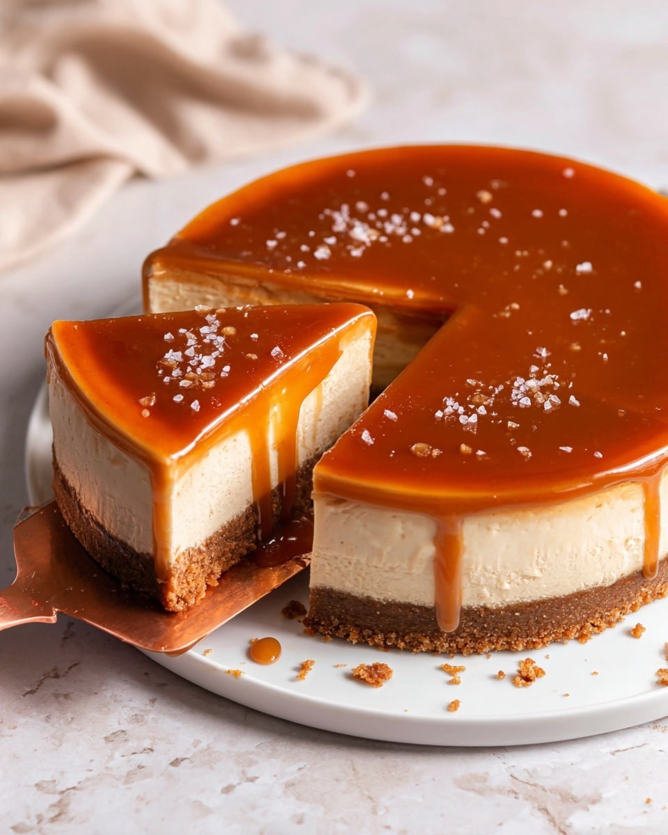 Best Salted Caramel Cheesecake Recipe - Recipe Image