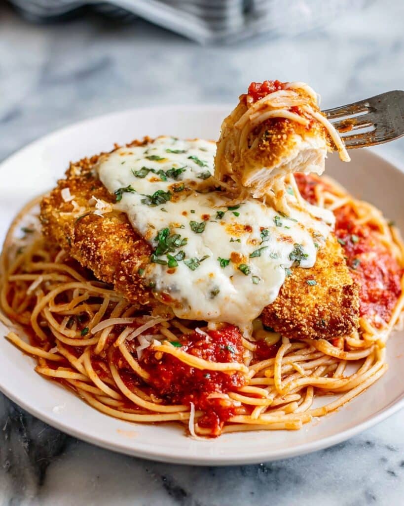 Classic Chicken Parmesan with Marinara and Mozzarella Recipe