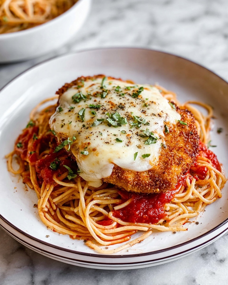 Classic Chicken Parmesan with Marinara and Mozzarella Recipe - Recipe Image