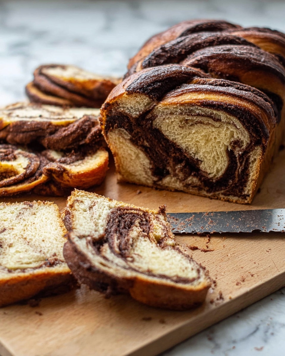 Chocolate Nutella Babka Bread Recipe - Recipe Image